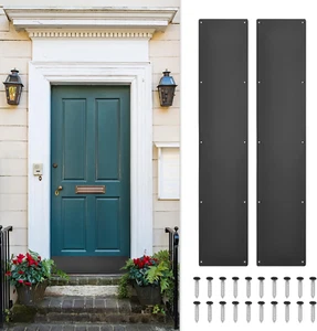 2Pcs Door Kick Plate, 6 X 30 Inches Aluminum Kick Plate Door Plate, 1.5Mm (1/32 - Picture 1 of 12