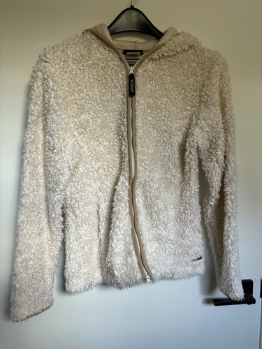OFF WHITE Felpa con cappuccio e zip Athleta Off White Sherpa Teddy media donna
