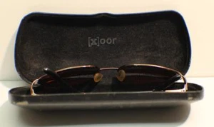 (X) MARCO DE GAFAS DE METAL/PLÁSTICO OOR + ESTUCHE ORIGINAL DE CUERO NEGRO DE COLECCIÓN - Imagen 1 de 1