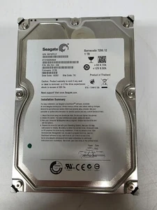 Seagate 3.5" 1TB SATA Hard Drive, Barracuda, 7.2kRPM, ST31000528AS - Picture 1 of 3
