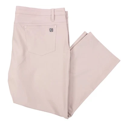 Pantalones de golf Footjoy calce atlético para hombre 42x30 beige absorbente elástico Foto 1 de 4
