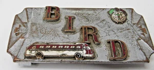Vintage Art Deco Bird Greyhound Bus Lines Driver Uniform Belt Buckle 1940's #SP - Picture 1 of 6