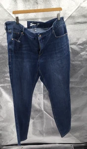 Seven7 Tummy Less Skinny Damenjeans 18 W 30 x 31 blau Denim hoher Bund Stretch neu mit Etikett - Bild 1 von 5