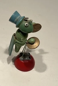 Vintage Wooden & metal Miniature Pinocchio Jiminy Cricket Figure Figurine Japan - Picture 1 of 10