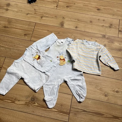 C&A Disney Hellblaues Winnie Pooh Strampel Set 74 - Bild 1 von 4