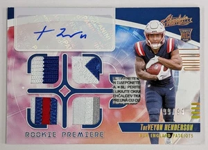 2025 Panini Absolute .. TREVEYON HENDERSON .. Autograph AUTO Patch/Tag #99/99 - Bild 1 von 3