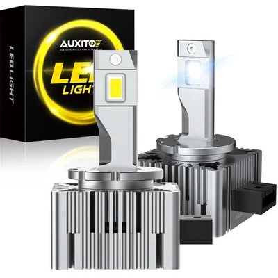 AUXITO D1S D1R 20000LM 200W LED Headlights 6000K HID Xenon Replace Bulbs 2PC - Image 1 of 4