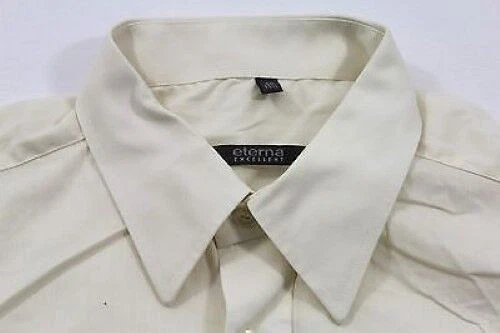Eterna Excellent Camicia Crema Lunga 40 Come Nuova #E4793 - Immagine 1 di 1