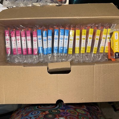 34 cartridges in all colors C-250 XL & C-251 XL Printer Ink Compatible For Canon - Image 1 of 2