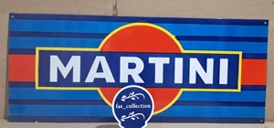 Martini Porcelain Enamel Sign 36 x 15 Inches 1 Sided - Picture 1 of 7