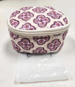 Vera Bradley Mini Custodia Zip Lavanda Geo Trucco Treno Borsa Cosmetica - Foto 1 di 2