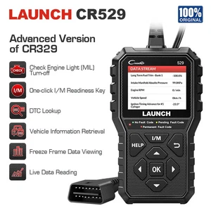 CR529 Automotive OBDII Scanner Car Diagnostic Tools Engine Check Scan Tools - Picture 1 of 16