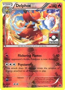 Delphox - 13/124 (Pokemon League) Promo Reverse Holo League & Championship Karten - Bild 1 von 2
