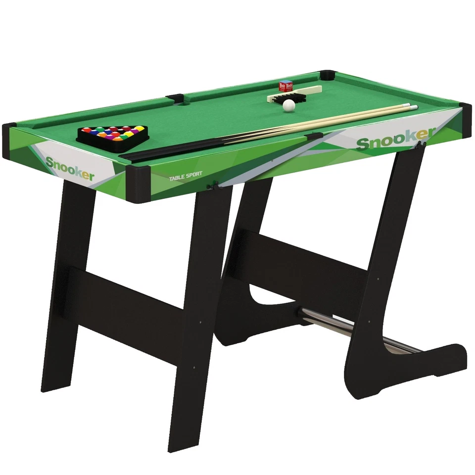 SPORTNOW 104cm Folding Pool Table with Cues, Balls, Chalk, Triangle, Brush - Image 1 of 4