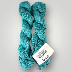 Cascade Yarns Luna 100% Peruvian Cotton - 2 Skeins Blue 714 - Picture 1 of 4