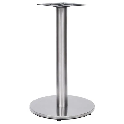 Bistro Table Leg Replacement Table Legs Desk Leg Silver Stainless Steel vidaXL - Image 1 of 2