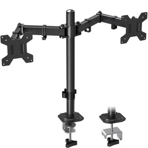 Dual Monitor Tischhalterung, max 32 Zoll bis 17,6 lbs, voll einstellbar Dual Mon... - Bild 1 von 8