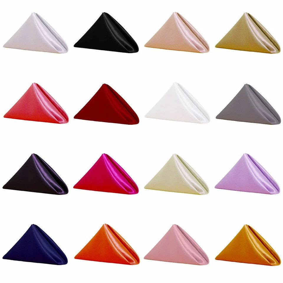 20 Inch Square Satin Servietten (10er Pack) Stoffserviette für Dinner Table... - Bild 1 von 1