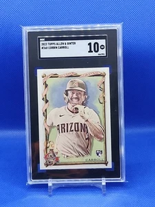 2023 ALLEN & GINTER #368 CORBIN CARROLL ROOKIE RC SGC 10 Gem Mint - Picture 1 of 2