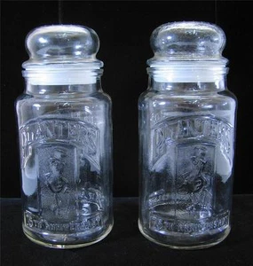 Vintage 75 Jahre Jubiläum Übertöpfe Erdnüsse Glas Glas Nuss Süßigkeiten Essen Kanister WOW!! - Bild 1 von 1