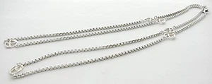 DAVID YURMAN STERLINGSILBER LOGO HALSKETTE AUTHENTISCH 36" - Bild 1 von 3