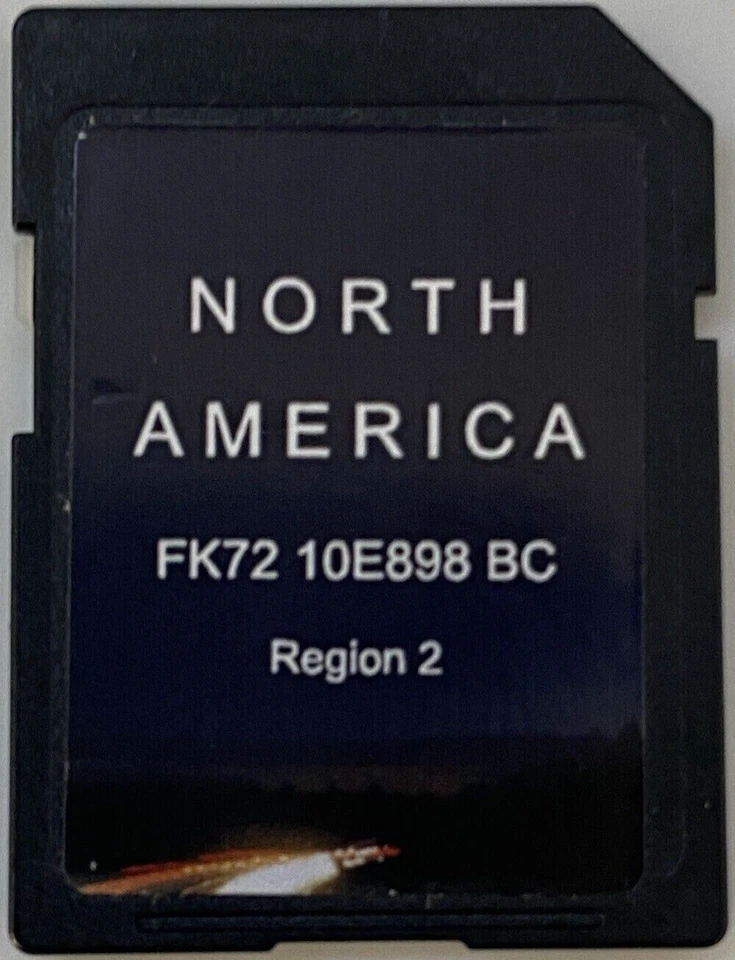 LAND ROVER / JAGUAR NAVIGATION SD CARD FK72 10E898 BC REGION 2 NORTH AMERICA OEM - Image 1 of 1