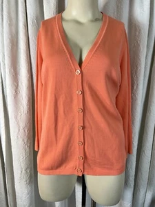 Cárdigan para mujer Talbots melocotón con botones talla grande 2xp - Imagen 1 de 9