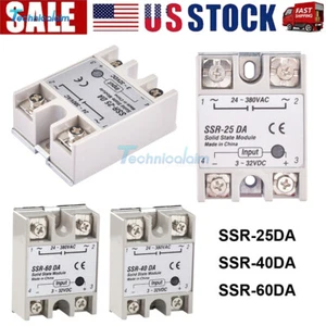 Solid State Relay Module Alloy Heat Sink SSR-25DA SSR-40DA SSR-60DA 25A/40A/60A - Picture 1 of 34