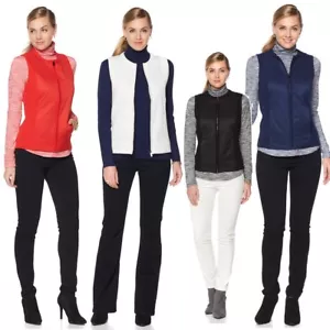 Jones New York Acolchado Cremallera Frontal Chaleco 515125-J - Imagen 1 de 10