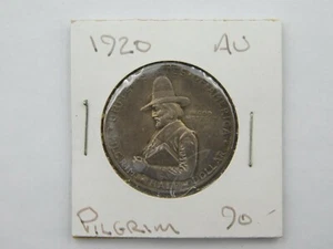 1920 United States Pilgrim Tercentenary Commemorative Half Dollar AU (#1312) - Picture 1 of 3