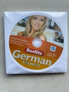 PC BERLITZ GERMAN PREMIER NEW LEARN TO SPEAK GERMAN SOFTWARE DISCS ONLY - Picture 1 of 1