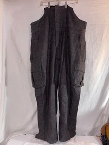 Cabela’s Dry Plus 100% Wool Hunting Bib Pants XXL Ice Fishing Snow Heavyweight - Picture 1 of 6