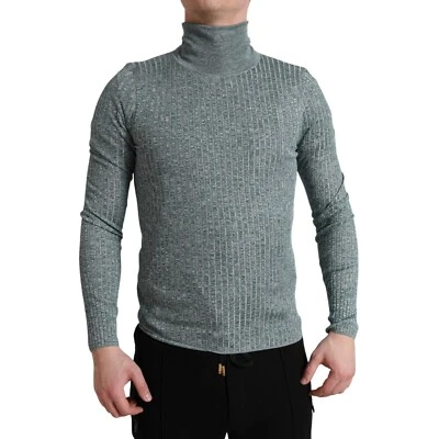 Dolce & Gabbana Jersey Verde Poliéster Cuello Vuelto Jersey IT48/ US38/M 1280usd - Imagen 1 de 4