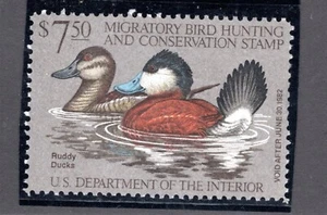 1981 RW48 Duck Hunting $7.50 Ruddy Ducks Original MNH - Picture 1 of 1