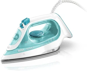 BRAUN Ferro da stiro a vapore TEXSTYLE 3 SI3041GR Bianco/Verde da 2350w 270ml - Foto 1 di 4