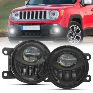 For 2015-2018 Jeep Renegade LED Fog Lights Driving Lamps Assembly w/Bulbs - Picture 1 of 6