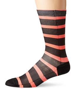 Canari Cyclewear men's Signature Sock Stripe Watermelon / BLACK SMALL NWT