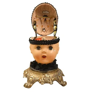 Espeluznante Cabeza de Muñeca Conjunto Arte Escultura Steampunk Esqueleto Gato - Imagen 1 de 24