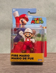Jakks Fire Mario Figure NEW “2.5” Super Mario Brothers World Of Nintendo - Picture 1 of 2