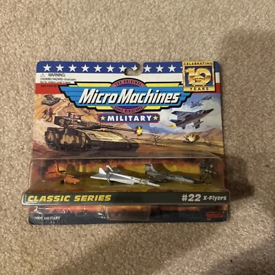 Vintage Micro Machines Military #22 X-FLYERS Classic Series Galoob 1996 NEW - Image 1 of 4