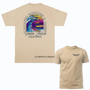 Camiseta gráfica Sunshine & Waves Surfing Venice Beach California Los Angeles - Imagen 1 de 13