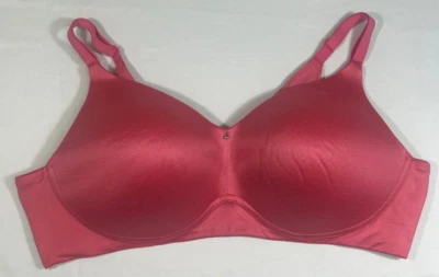 Cacique Boost Push Up Bra 44C Satin Lined Seamless Underwire Pink - Image 1 of 4