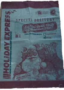 Retro Large Christmas Santa Pole Express Delivery Drawstring Decoration - Picture 1 of 10
