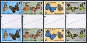 Solomon Isls 431-434 gutter,MNH.Michel 422-425.Butterflies,1980.Parthenos Sylvia - Picture 1 of 1