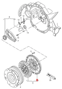 Genuine AUDI A4 allroad quattro Avant S4 Clutch Pressure Plate 0B1141117J - Picture 1 of 1
