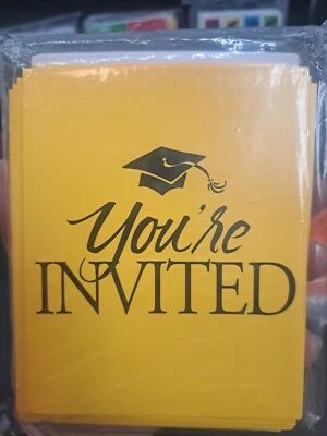 Fill-In Graduation Invitations Grad Party NIP 25ct With Envelopes Choose Style - Image 1 of 4