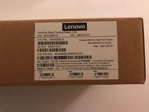 Lenovo ThinkPad Basic 90W Docking Station - 40AG0090US New in box - Picture 1 of 3