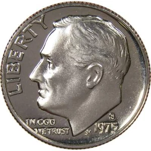 1975 S Roosevelt Dime Choice Proof 10c US Coin Collectible - Picture 1 of 2