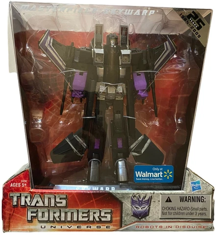 Transformers Universe 25th G1 Masterpiece Skywarp Action Figure NEW 2009 WalMart Cover
