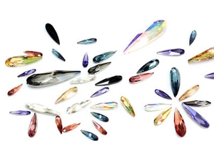 Superior PRIMERO 4331 Raindrop Strass Steine Kristallen * viel Farben - Picture 1 of 10